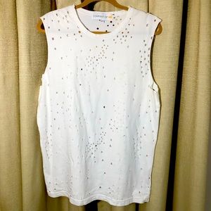 Company of We Sleeveless White T-shirt